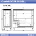 Морозильний лар з прямим склом Crystal ЕКТОР 56 SGL